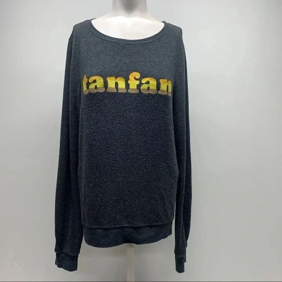 Wildfox Tanfan Gray Baggy Beach Jumper Sweater Size XS - Picture 3 of 9
